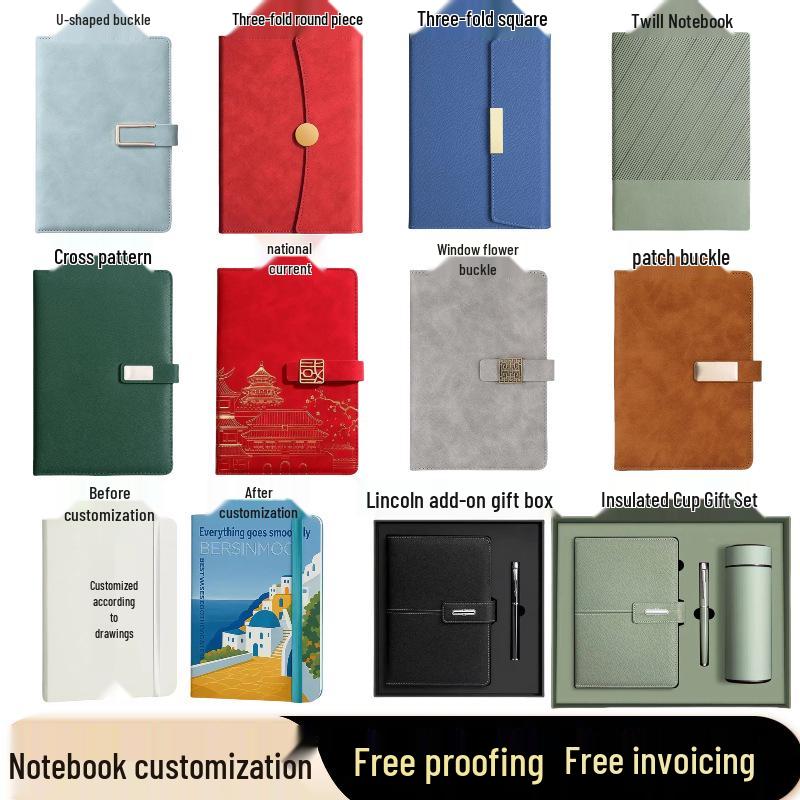 Customizable Notebooks and Notepads: A5 and B5 Stationery Sets with Printable Logo and Inner Page Options