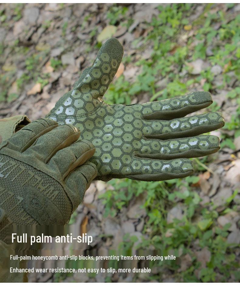 Cross-border Tactical Wear-resistant Non-slip Motorcycle Gloves with Sunscreen & Touchscreen Features for Outdoor Riding.