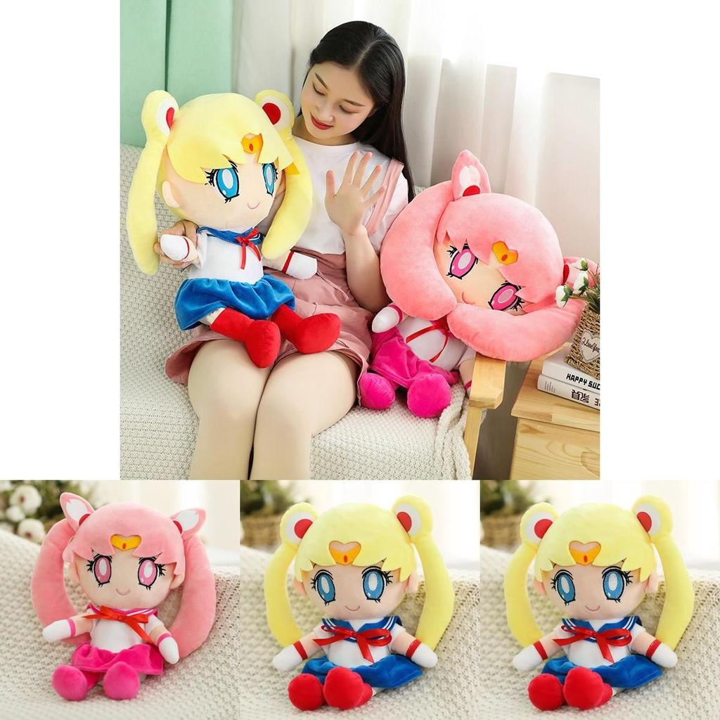 Adorable Sailor Moon Rabbit Cartoon Plush Toy With Soft Pp Cotton Stuffing For Girls
