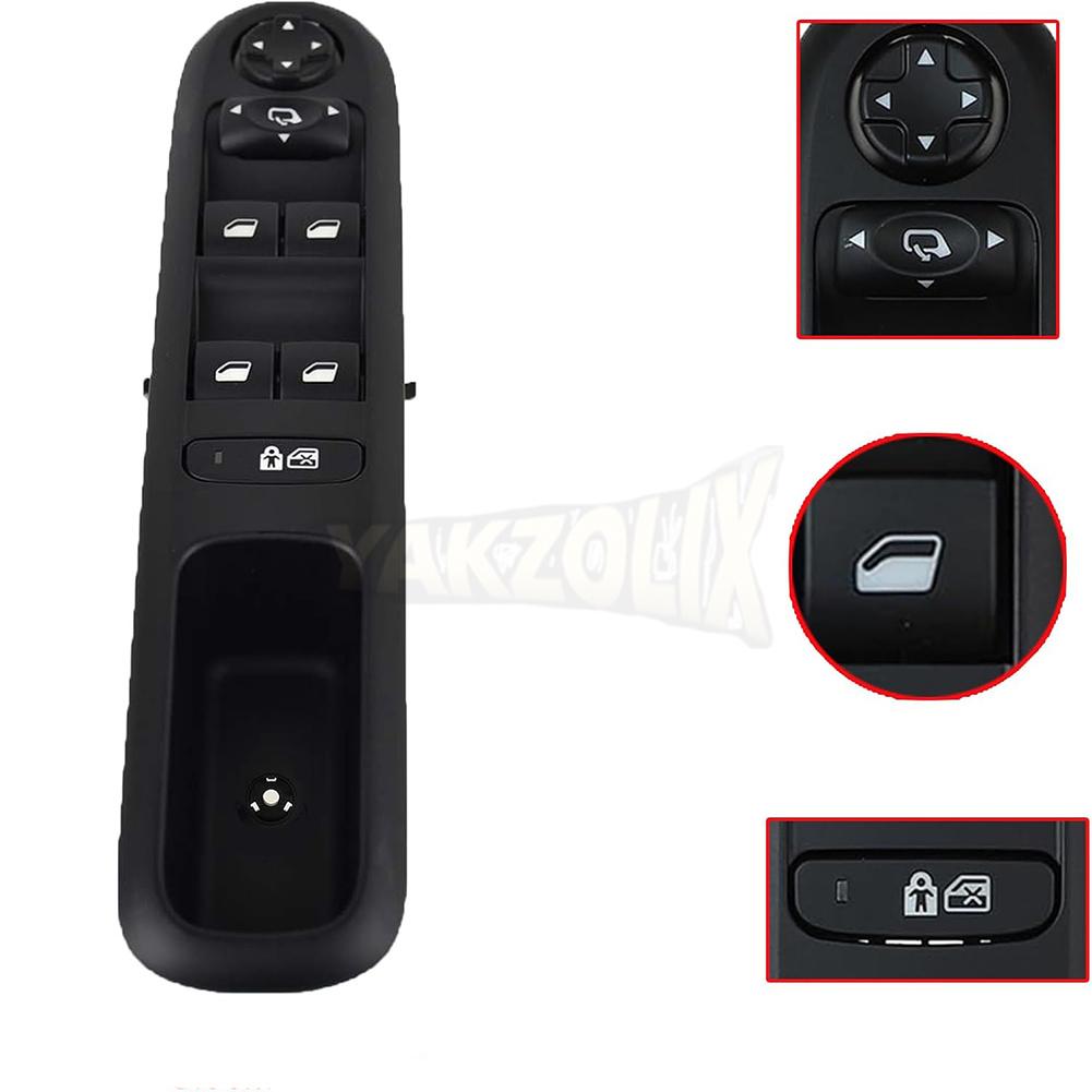 Master Driver Side Power Window Switch For Peugeot 3008 5008 2009 2010 2011 2012 2013 2014 2015 2016 96650620ZD 96650620ZD