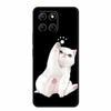 Cartoon Case For Honor X7c X8c X8b X5b Plus Play 9A X6b X6c Phone Case X 8 7 6 C Coque Cute Cat Black Silicone Soft Back Cover