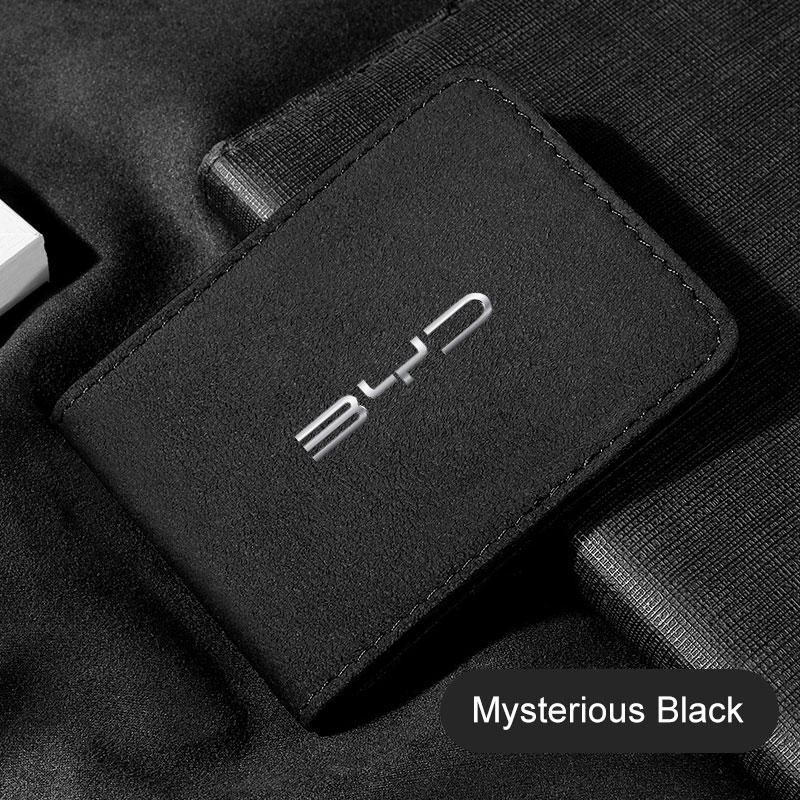 Minimalist Suede Car Driver License Bag For BYD Song Plus Yuan Pro Tang EV F0 F3 Seal U Car Driving ID Card Purse Wallet Holder Njbwy33