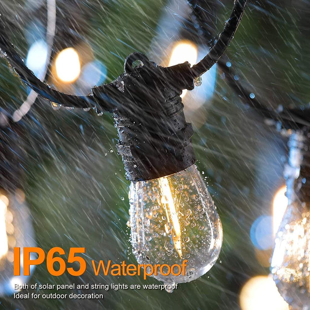 Pacote com 10 Lâmpadas LED Filamento S14 para Luzes de Fio E26 E27 1W 2W Branco Quente Cobertura de PC 5V 24V 220V Decoração Externa