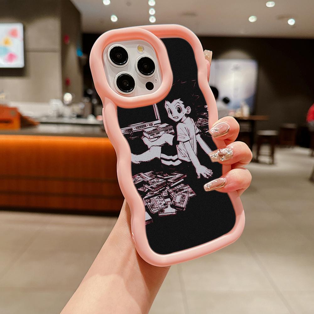 Ae82 Hunter X Hunter Anime Art Huse de protecție pentru telefon pentru Samsung S24 Plus S23 Ultra A14 A55 A06 Honor X9b Motorola OnePlus Big Wave TPU Husă din spate