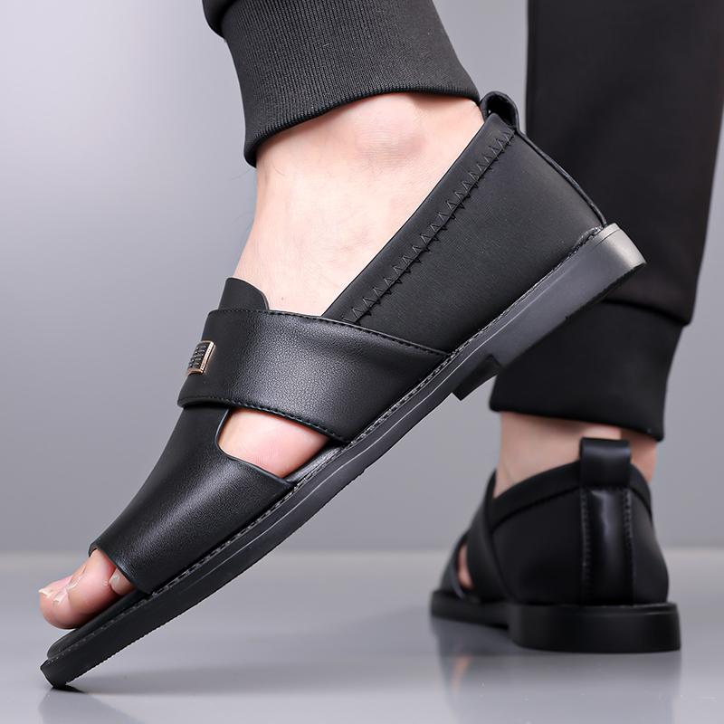 Men's Trendy Sandals Anti Slip Slippers Casual Comfortable Simple Beach Flats Men's Casual Sandals Men All-match Loafers
