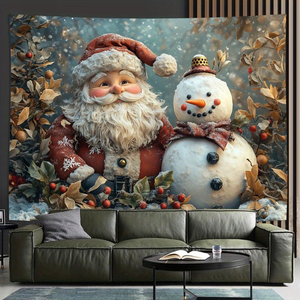 

Зимнее утро Олень Рождественская елка Настенный гобелен Рождественская настенная подвесная елка Настенная подвесная елка Великолепная рождественская елка Камин Подарки 150x130cm