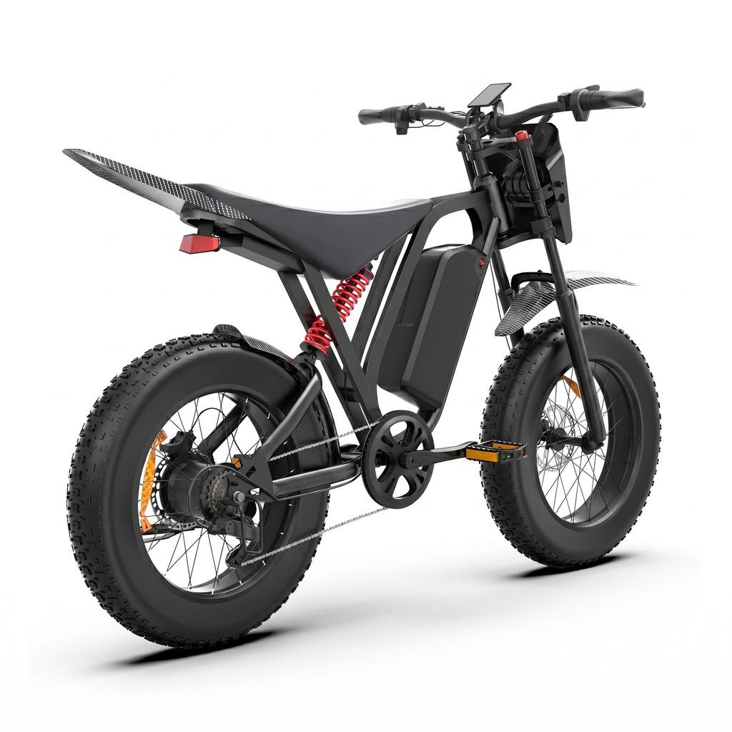 BLUVALL R700 Off-Road Electric Bike, 52V 25Ah Battery, Full Suspension,