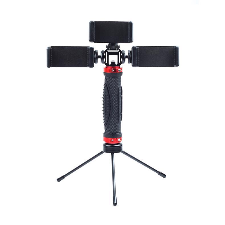 Dual Phone Livestream & Video Stand for Multi-Camera Photography and Videography