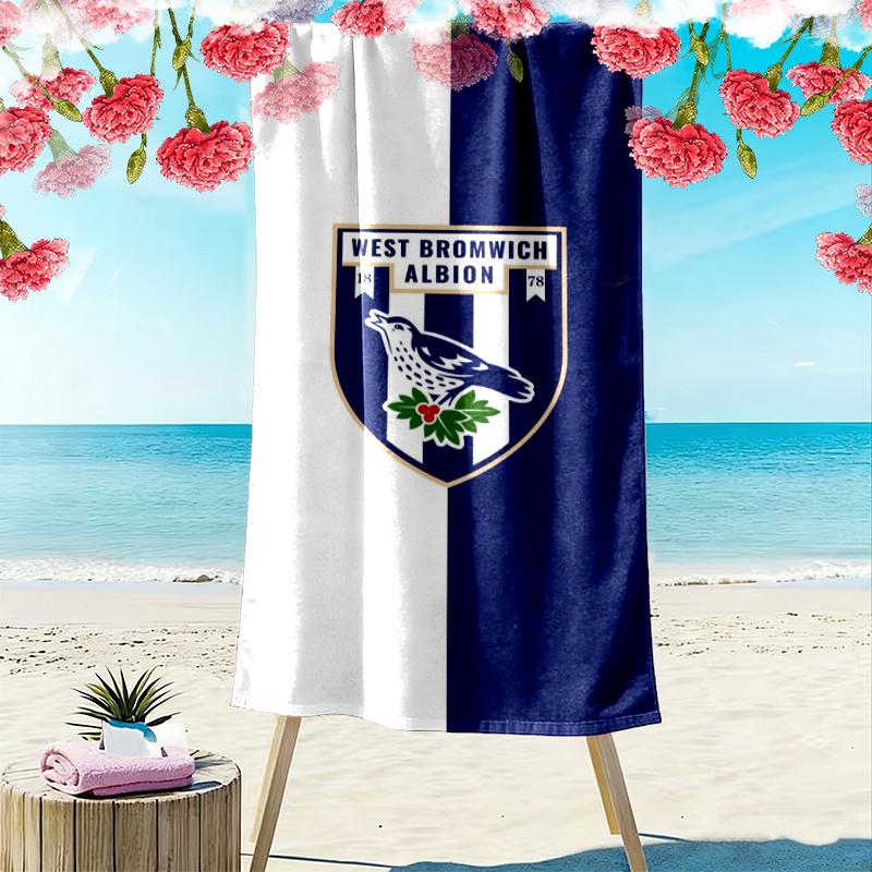 West Bromwich Albion Print Beach Towel Large Soft Quick Dry Towel For Beach Camping Swimming