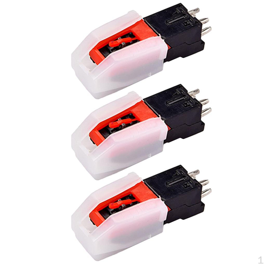 Pack of 3 Turntable Cartridge for Player Parts
