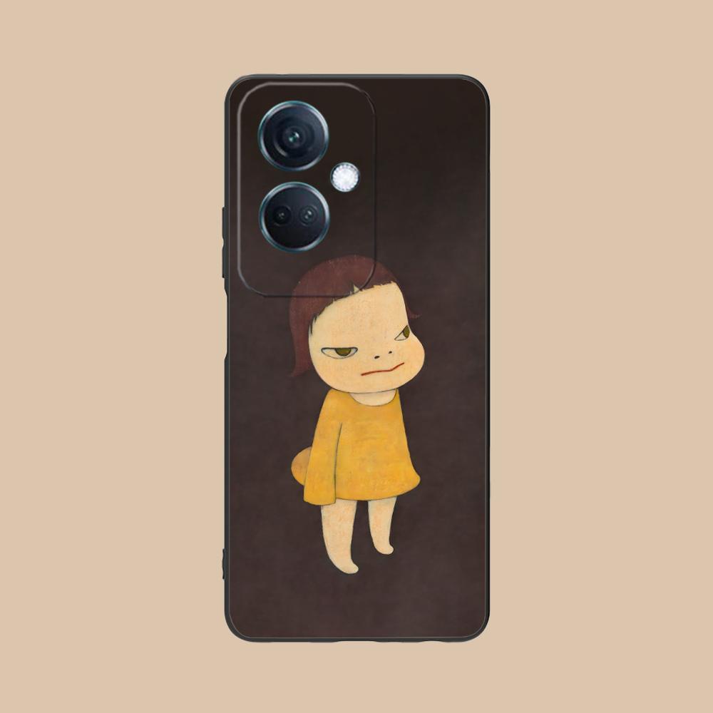 Anime Yoshitomo Nara Phone Case for OPPO Reno 14 13 12 11 10 9 8 7 6 5 F T Pro 5G Colorful Printing Cover Cover Luxury Pretty