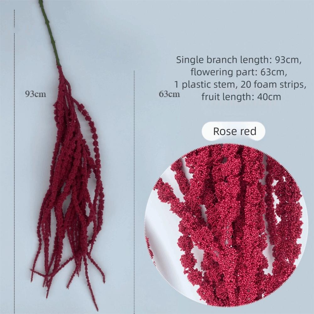 

Foam Artificial Hanging Plant Multicolor Hanging Amaranthus Flowers European Wedding Decor рожевий червоний колір