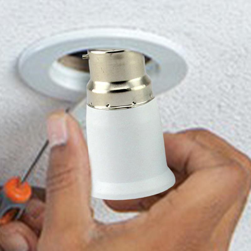 B22bayonet To E27 Thread Light Socket Adapter Screw Lamp Stand Light Bulb Socket Holder Adapter Converter for Ceiling Fans Light
