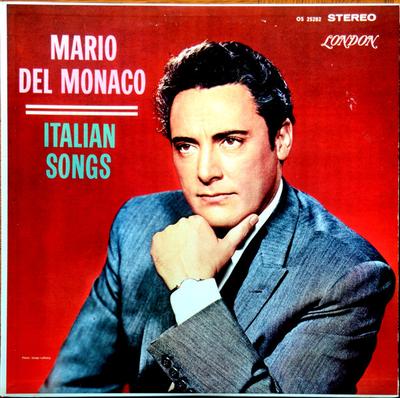 LP Record MARIO DEL MONACO - Italian Songs OS25282 LONDON UK Latin Used