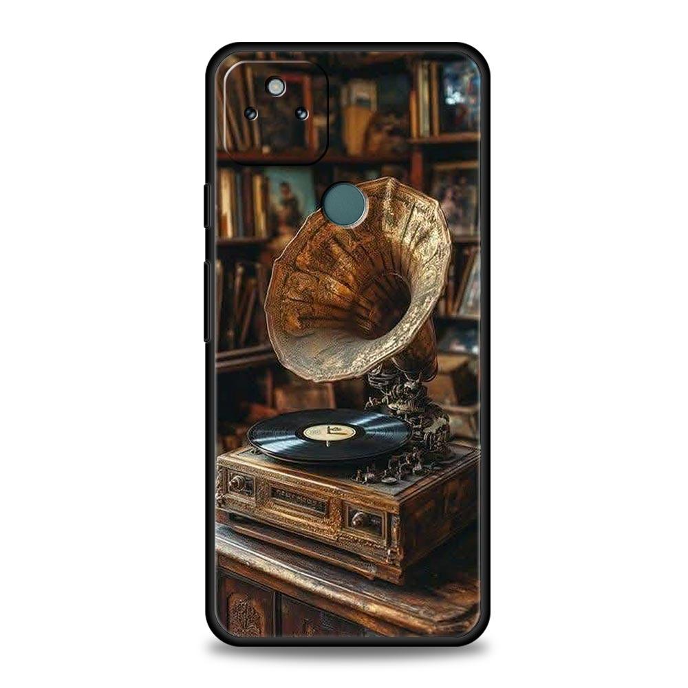Retro Recording Device Phone Case Cover for Google Pixel 10 9 8 7 6 9A 8A 7A 6A Pro Shockproof Soft TPU 9 Pro XL Shell Capas Bag
