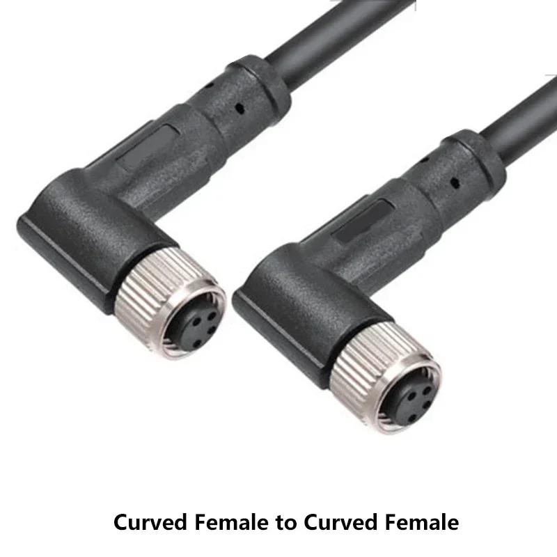 M8 10M PUR/PVC Shield Cable Double Plug Male Female Adapter Waterproof Aviation Connector Power Charger 3Pin 4Pin 5Pin 6Pin 8Pin