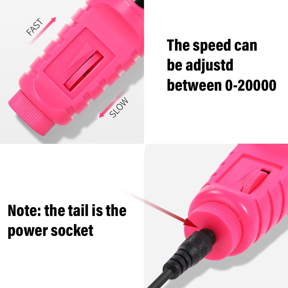 YIKOOLIN Nail Art Set With Professional LED UV Nail Lamp Gel Curing Machine Electric Nail File Drill Nail Sets Kits