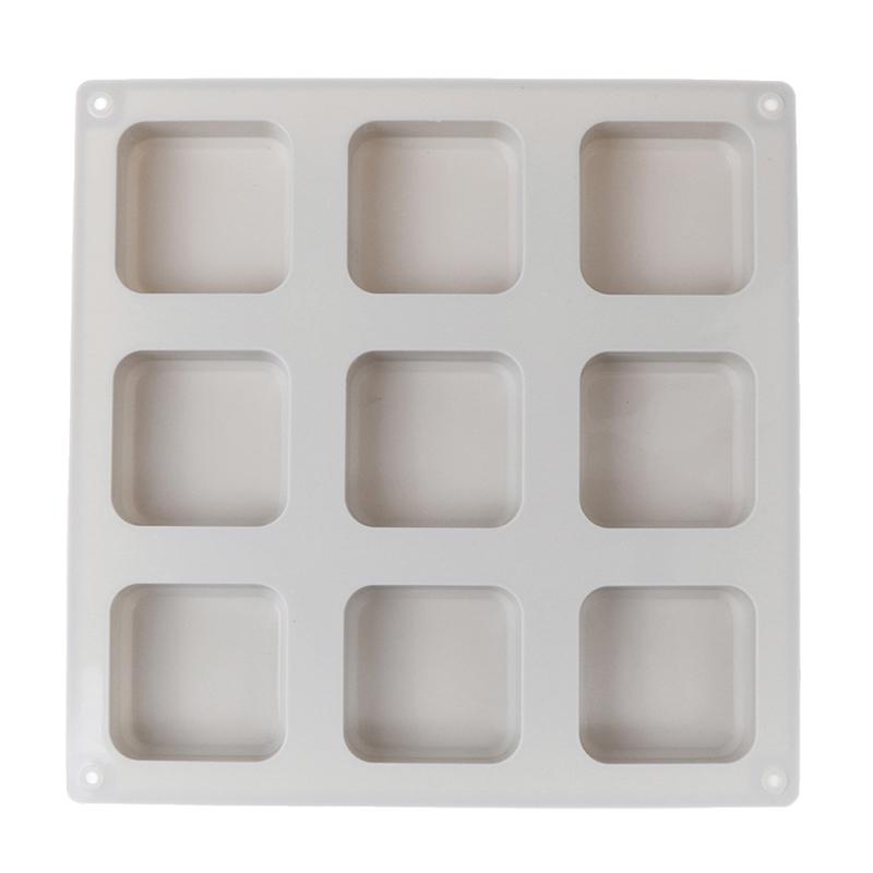 9 Cavity Square Silicone Soap Molds Soap Craft Diy Soap Making Chocolate Mold