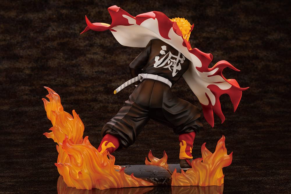 Kotobukiya ARTFX J Demon Slayer: Kimetsu No Yaiba Rengoku Kyojuro 1/8 Scale PVC Pre-painted Finished Figure PP927