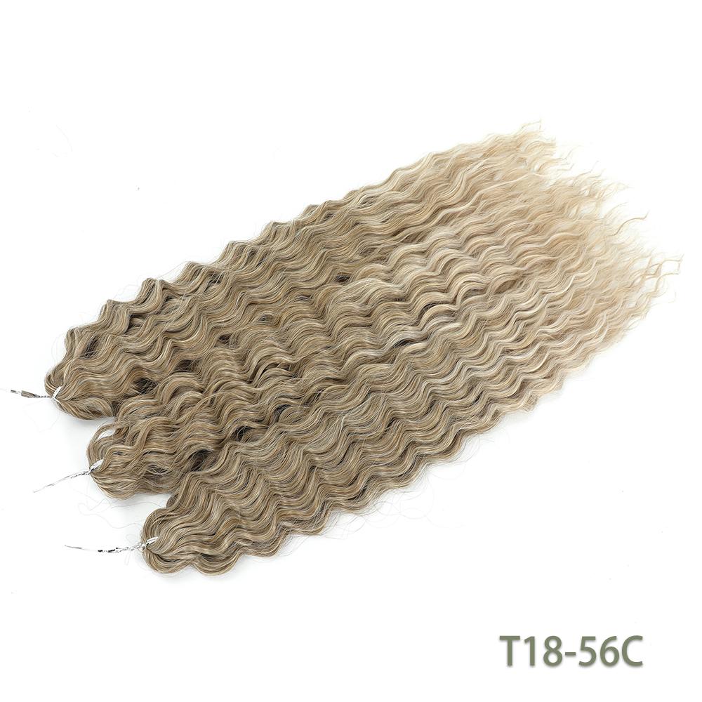 Per Crochet a Twist Sintetico Resistente al Calore Macchina Trama Doppia 22 Pollici 300g 3Pz/Lotto#1B #4 BUG2 Estensioni Trama Onda d'Acqua