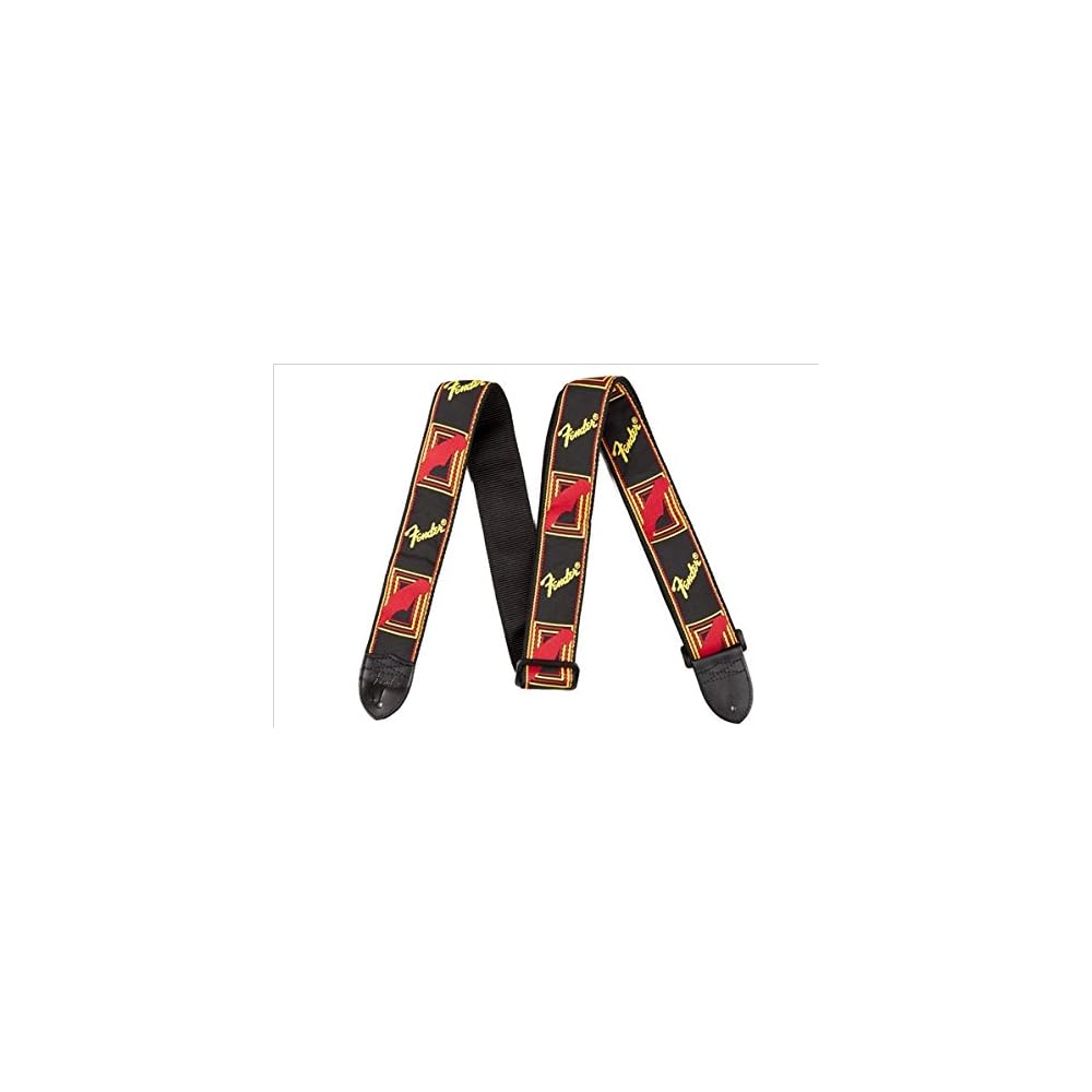 FENDER Guitar Strap BLACK/YELLOW/RED MONO STRAP [Parallel Import]