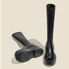 Knight Boots Women's British Style 2026 New Soft Leather Thick Soled Long Tube Boots Height Increasing Long Tube Boots