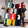 Chess Theme Printed Blanket - Perfect for Couch, Bed, Travel & Outdoor Use | Machine Washable, Cozy & Durable.