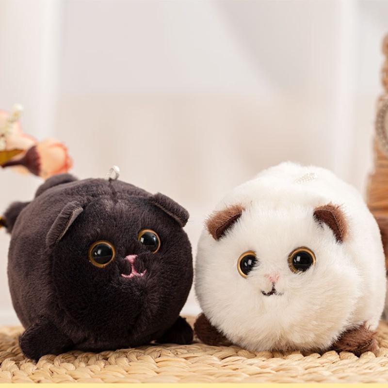 Tail-wagging Plush Cat Doll Customizable Design And Soft Fibre Filling