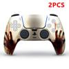 2 PCS Autocollant de Peau Vinyle Pour Manette de Jeu PS5 Pour Console PS5/Pro/Slim Housse de Protection Pour Accessoires PS5