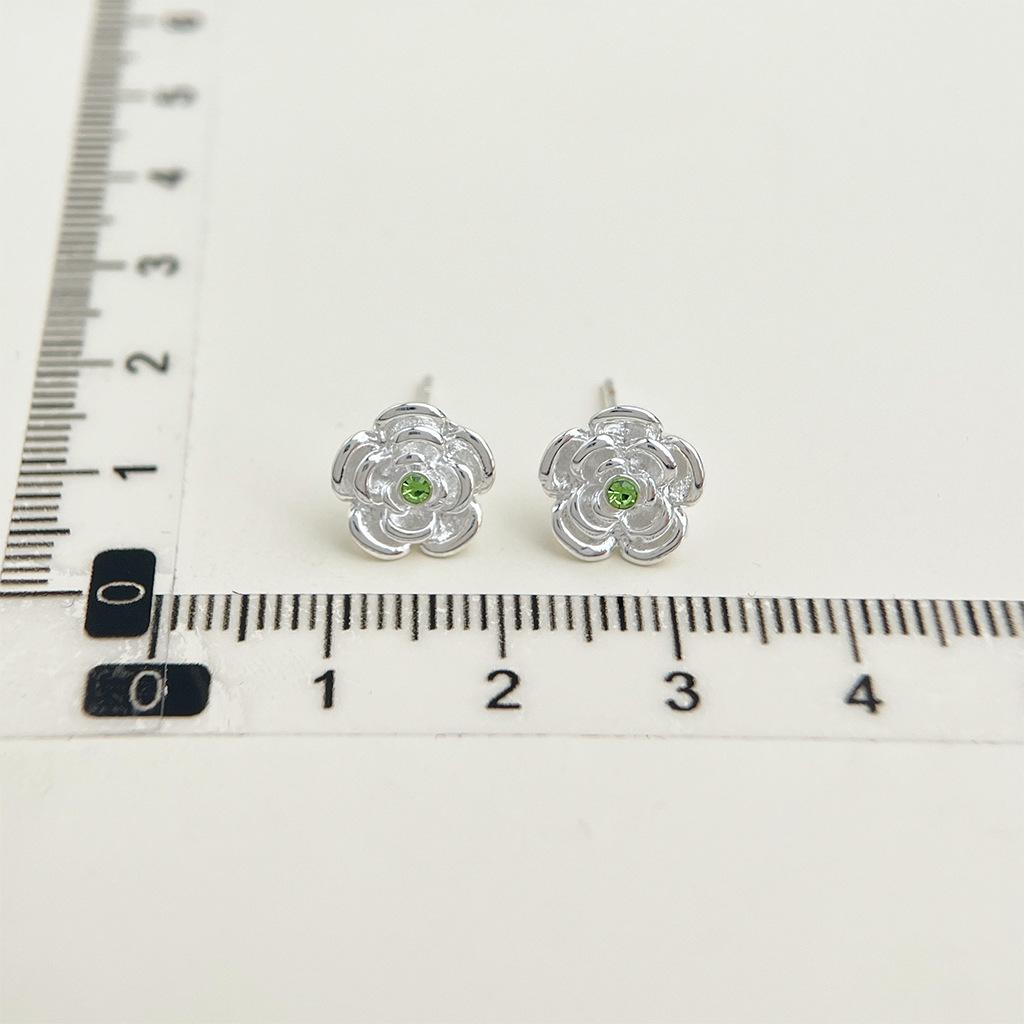 

Camellia Flower Stud Earrings for Women Minimalist Elegant Floral Jewelry Simple Chic Dainty Earrings Office Work Daily Wear Trending Gift Idea