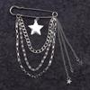 Unisex Skull & Spider Web Bear Pearl Star Brooch - Creative Hip Hop Fashion Pin