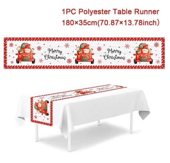 Christmas Table Runner Merry Christmas Decoration for Home Table 2026 Xmas Ornament Navidad Notal Noel Happy New Year Gifts 2026