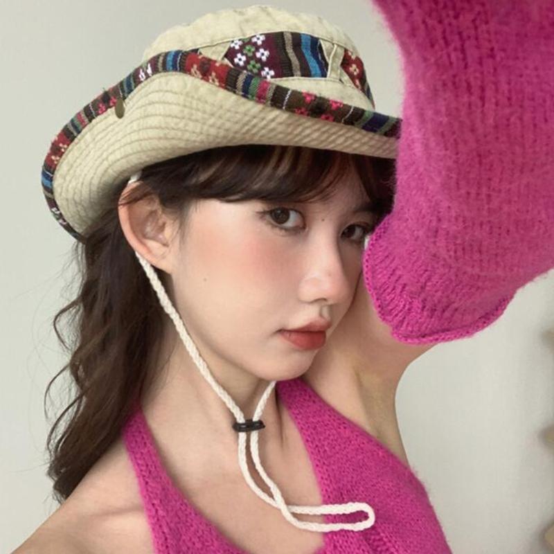 Spring Summer Washed Denim Outdoor Leisure for Sun Cowboy Cap Women Cotton Breathable Washed Denim Adjustable Cycling Ca