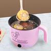 Panela Elétrica Antiaderente 1.8L Eletrodomésticos de Cozinha para Ovos Fritar Ramen Rosa