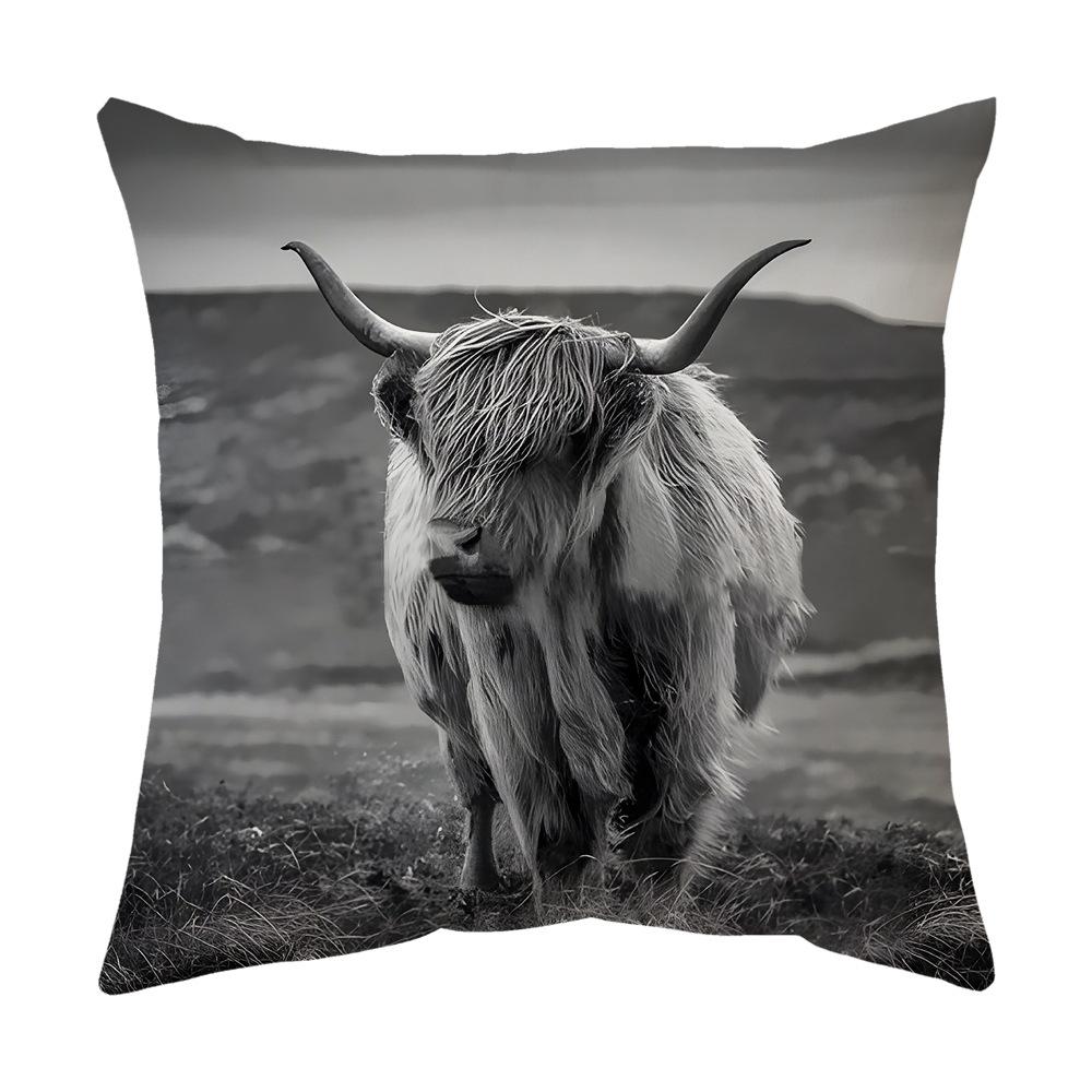 Kissen Neues Auto Kissenbezug Tier Kuh Sofakissen Bettkissen Lendenkissenbezug