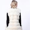 Women's Mid-Length Fox Fur Vest - European and American Style Fur Coat
