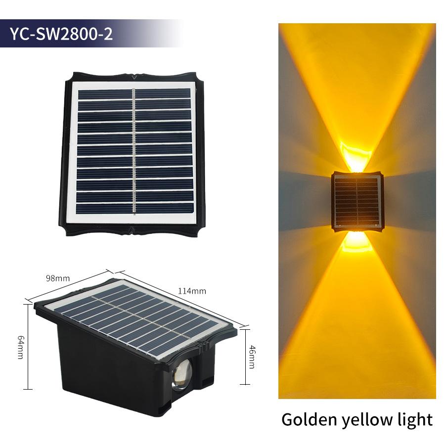 

Солнечный свет, уличный садовый светильник RGB, водонепроницаемый, вилла, балкон, ландшафт, атмосфера, украшение, вверх и вниз, светящийся настенный светильник