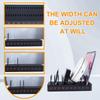 Intelligent European Plug Desktop Chargers with 10 Ports 5 USB 5 Type C ABS Material for Organized Multi Device Charging