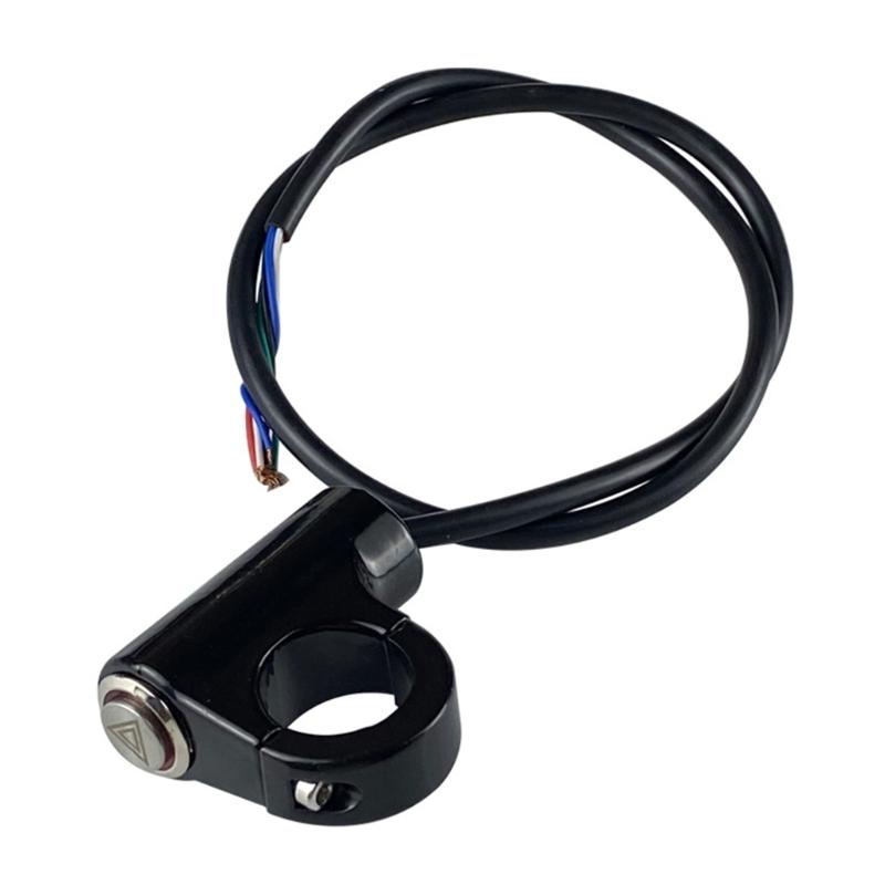 Motorcycle Switch Hazard Light Switch Button Electric Dual Flash Warning Emergency Lamp Signal Flasher Motor Accessories