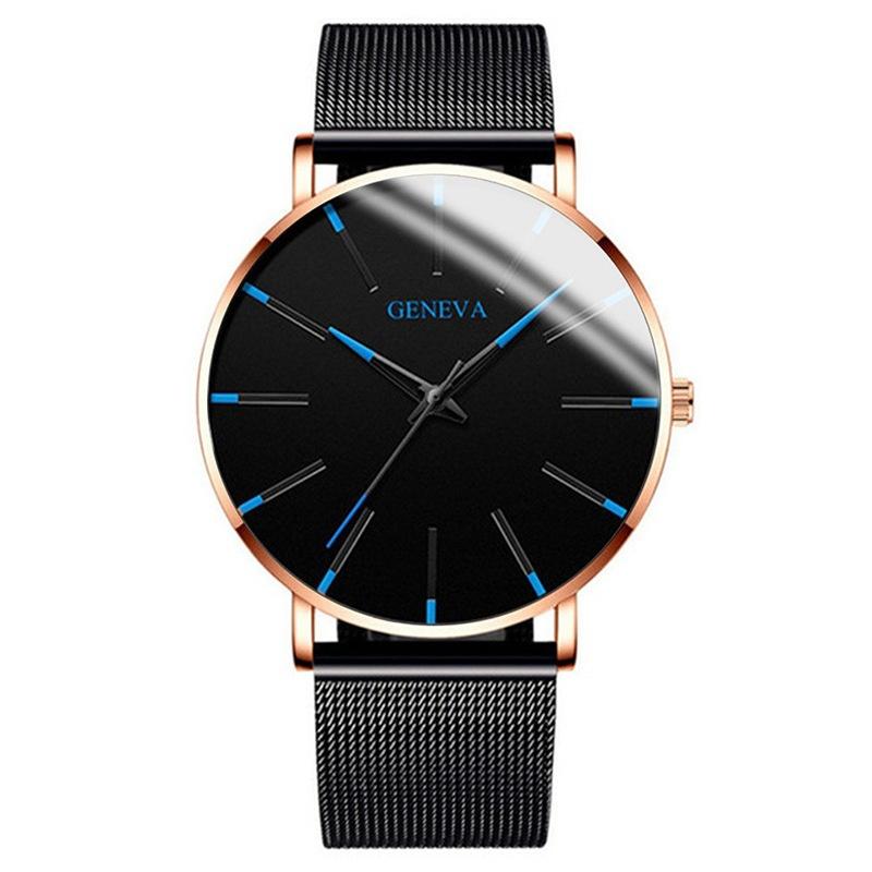 Módní modré jehlové pánské hodinky Pánské hodinky Quartz