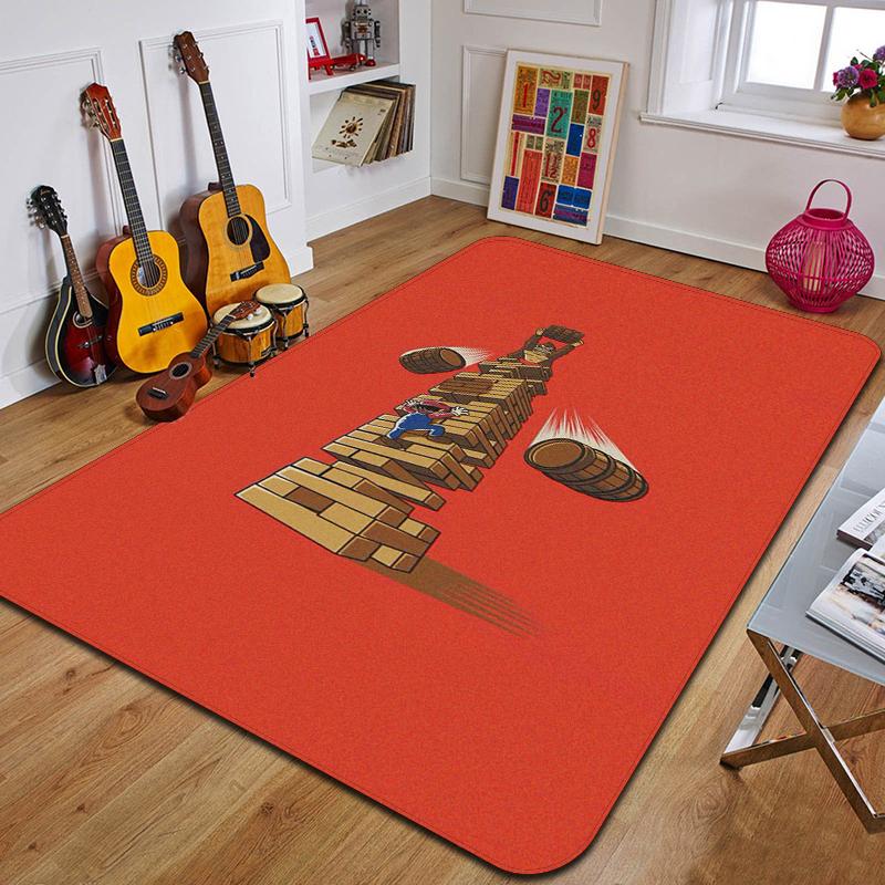C-Creative Switch Game Carpet Fashion Yoga Mat Bedroom Decoration Carpet Living Room Bathroom Decoration Floor Mat Birthday Gift