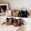 2026 Y2K Korean Fashion Trend Female Bucket Crossbody Bag Lady Handbags and Purses Small PU Leather Shoulder Bags For Women