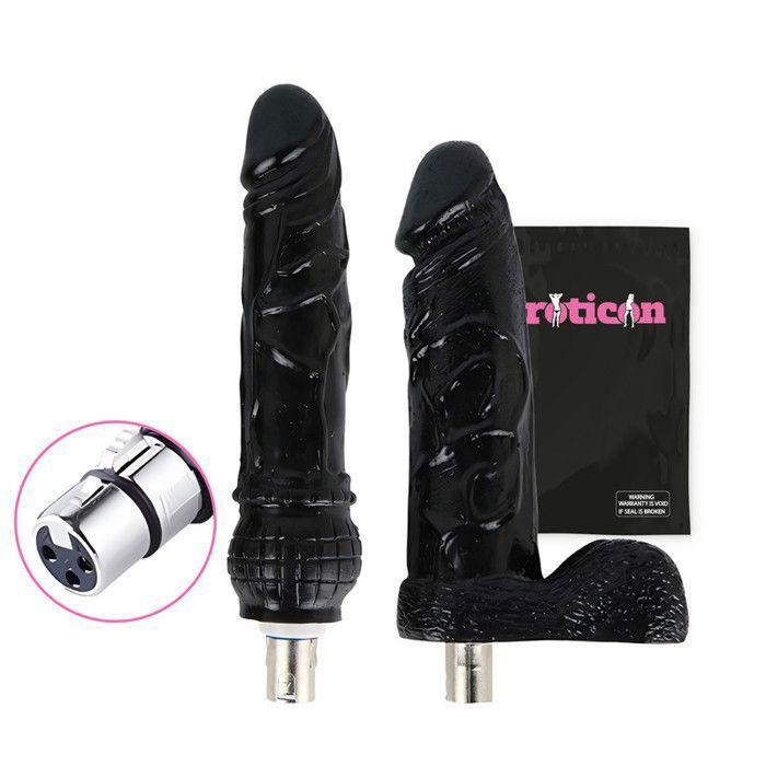 Accessoires pour godes - Eroticon - Tyrone Black - Lot de 2 - 17,5 cm et 20 cm - Compatible 3XLR