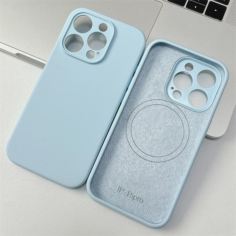 Origina Liquid Silicone Phone Cases For iPhone 17 12 13 11 16 17 Pro Max Air 14 15  For Magsafe Wireless Charger Protector Cover