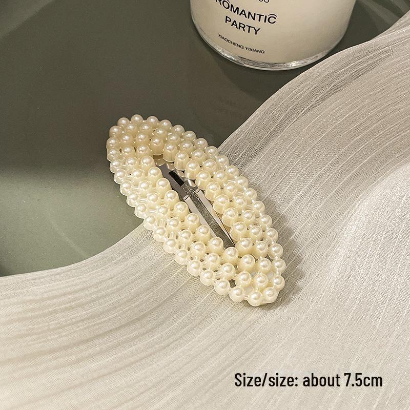 Korean Pearl Hairpin - Trendy Side Clip for Women and Girls