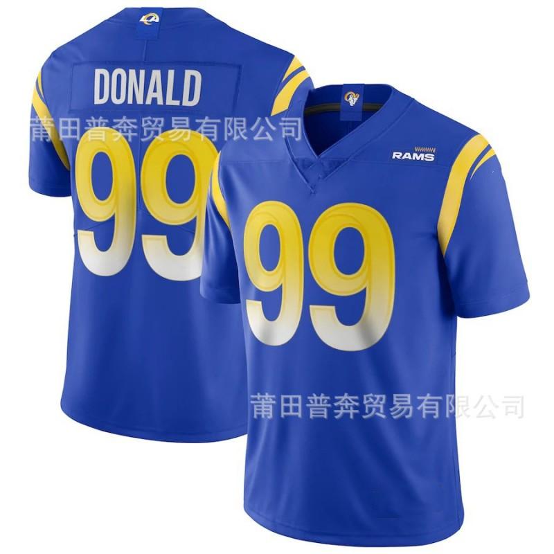 NFL Los Angeles Rams 99 Donald Embroidered Football Jersey Men Women Sports Uniform