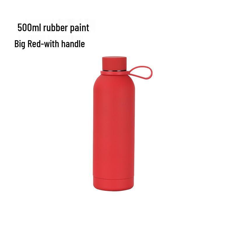 750ml Nerezová termoska - Přenosná, Matná, S malým hrdlem, pro venkovní sporty a do auta