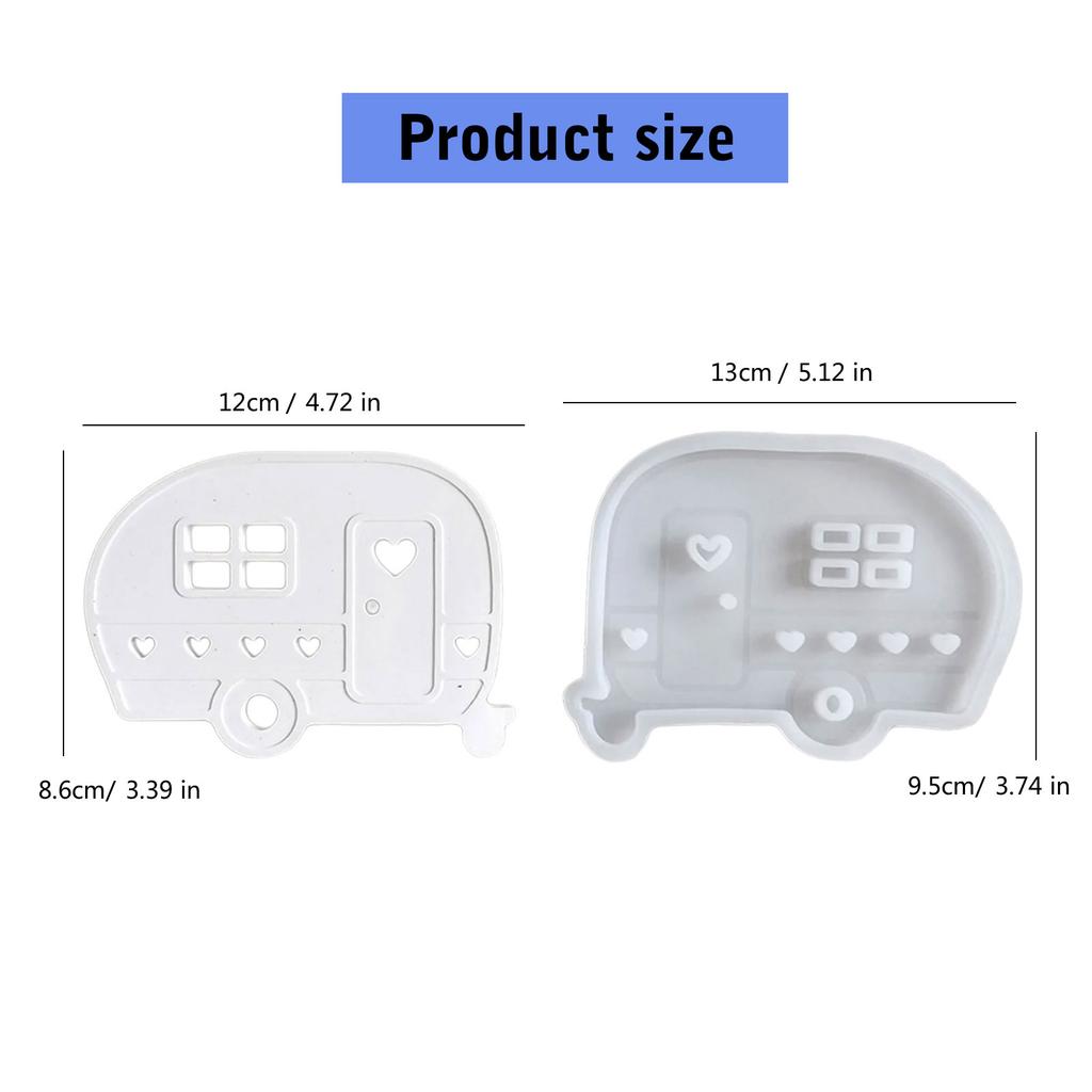 Robustní silikonová forma Malé panely autobusů Vzory Přenosná pro řemeslné potřeby a projekty dekorativního osvětlení Ornament