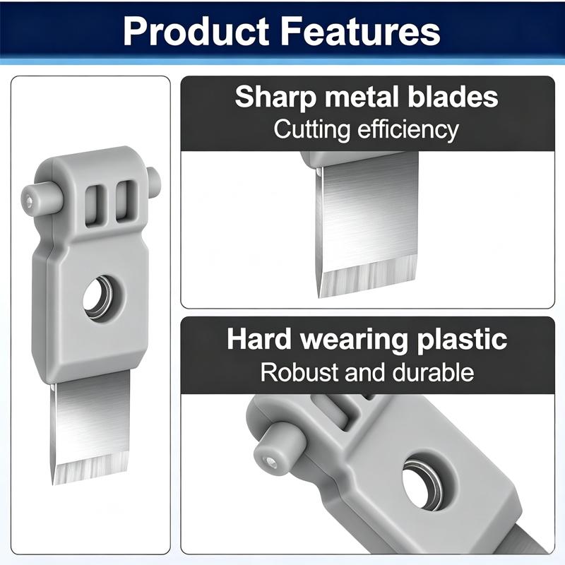 4Pcs Integrated Filament Cutter, Injection‑Molded Replacement Cutter Spare Parts, Compatible with A2L, X1 Series, P1 Series, A1, A1 Mini 3D Printer