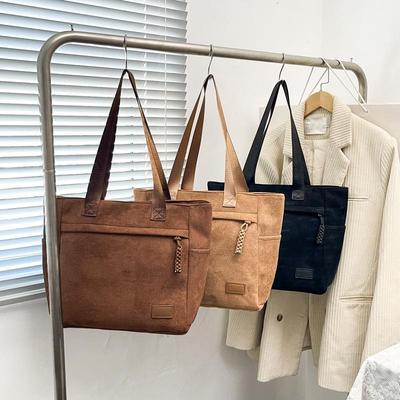 Trendy Large Capacity Tote - Women's Autumn Fashion Shoulder & Handheld Cloth Bag